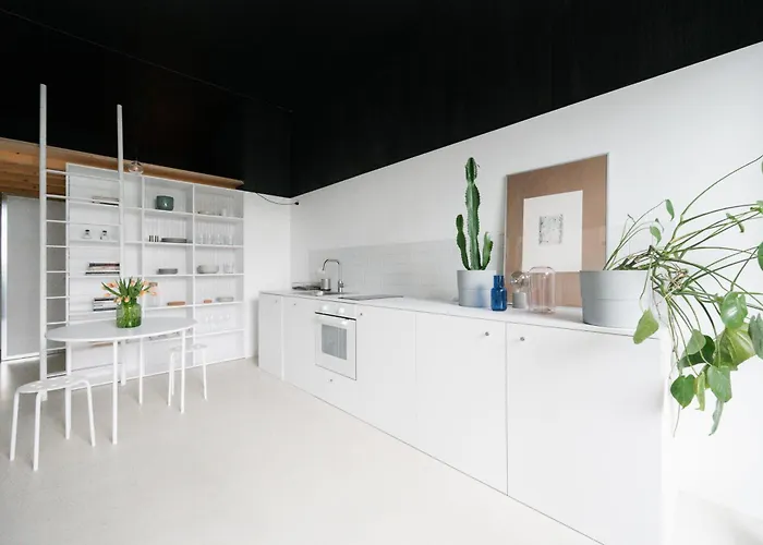 Stylish With A View Of Blue Church Apartmán *